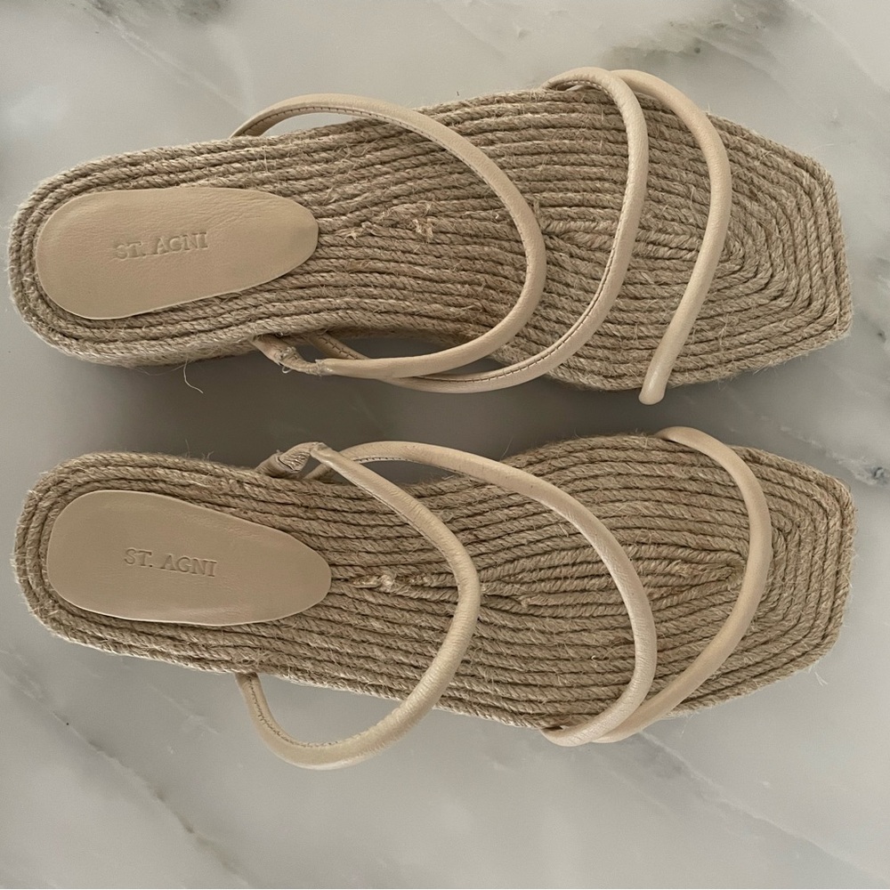 St. Agni Women's Ecru Sandals